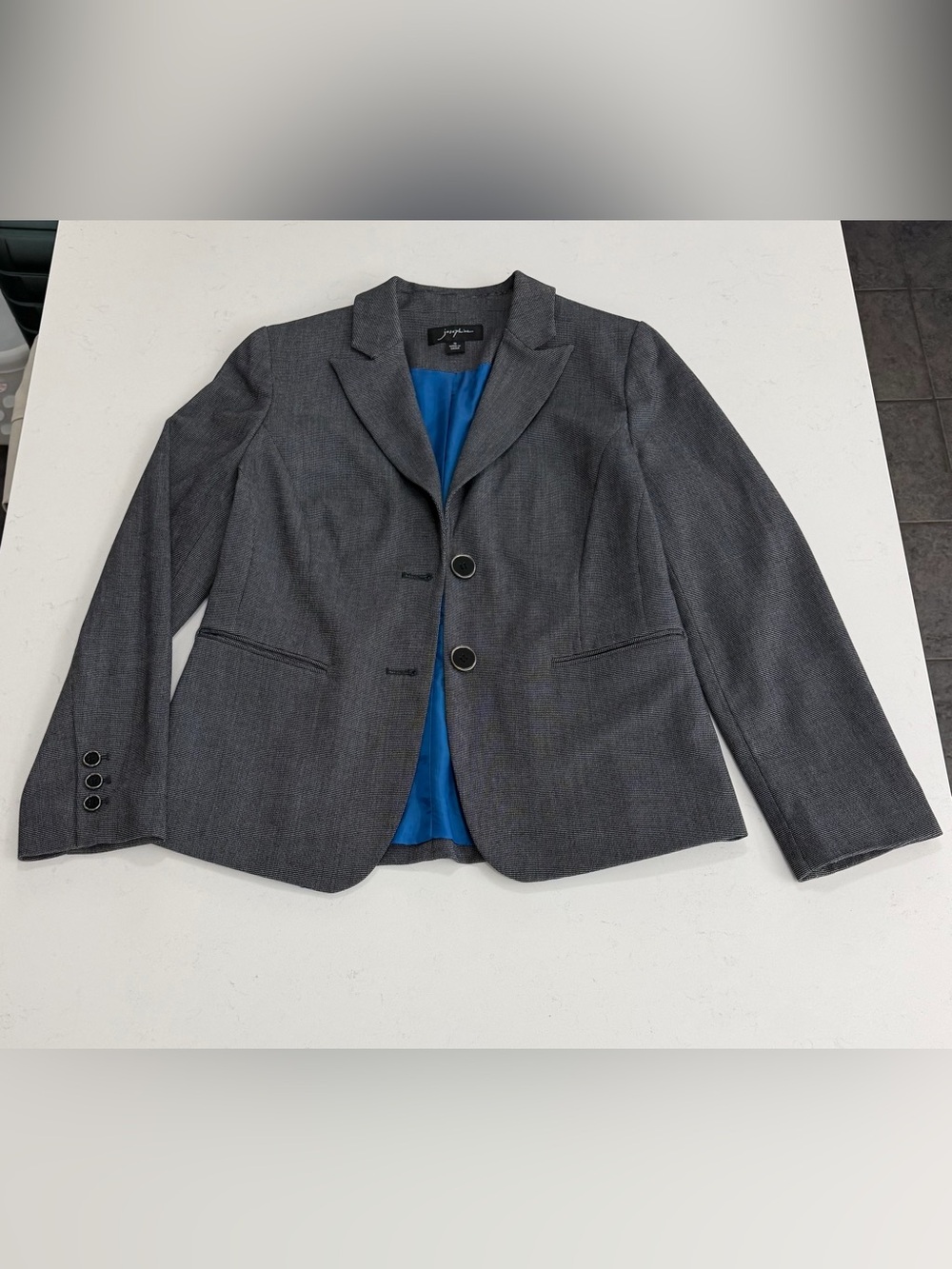 Black/Gray Blazer Like New